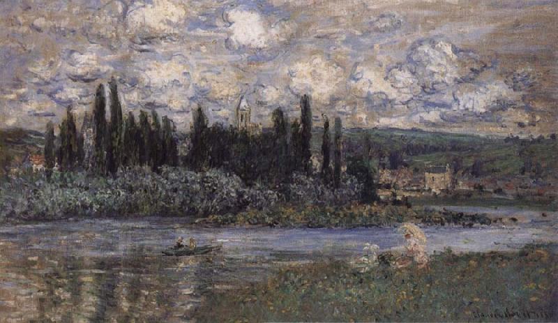 Claude Monet View of Vetheuil Sweden oil painting art